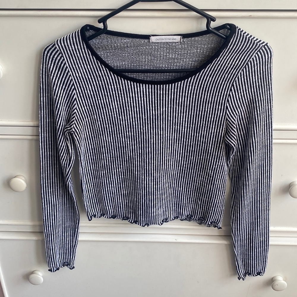 Long sleeve striped shirt